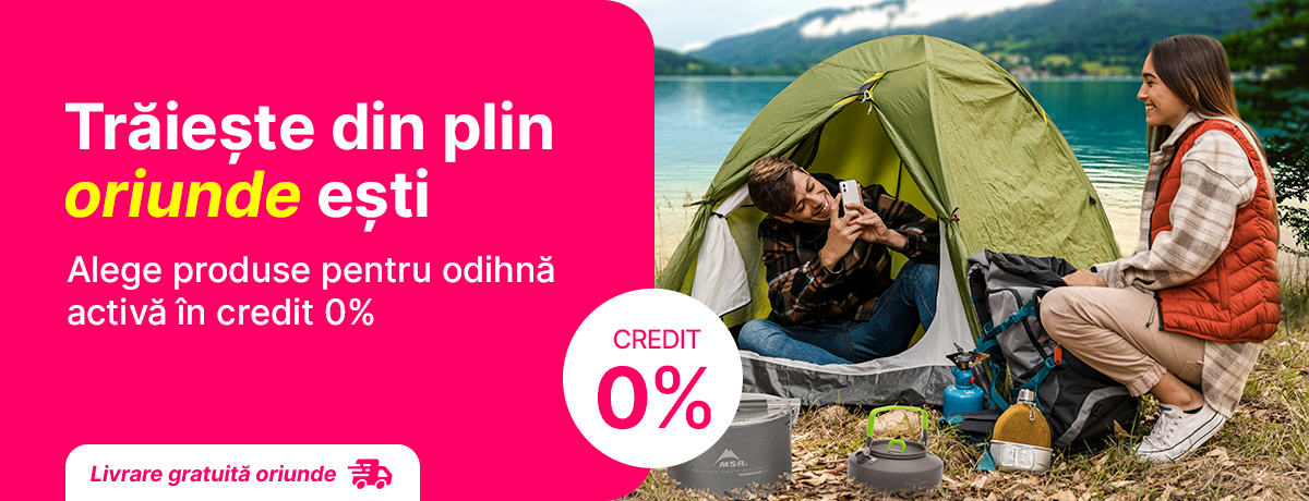Trăiește din plin oriunde ești, cu produse pentru sport și agrement!