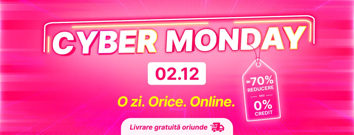 Cyber Monday! O zi cu reduceri cum n-ai mai întâlnit!