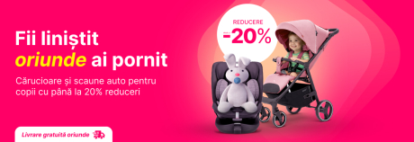 Scaune auto și cărucioare pentru copii – acum cu reduceri!