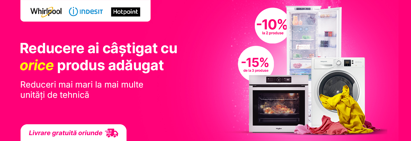 Reducere ai câștigat cu orice produs adăugat!