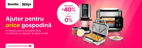 Oricând bucate perfect preparate cu Ninja și Breville!