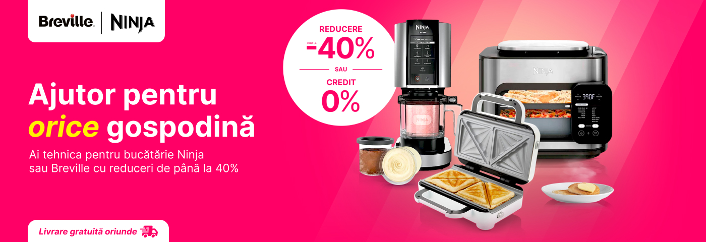 Oricând bucate perfect preparate cu Ninja și Breville!