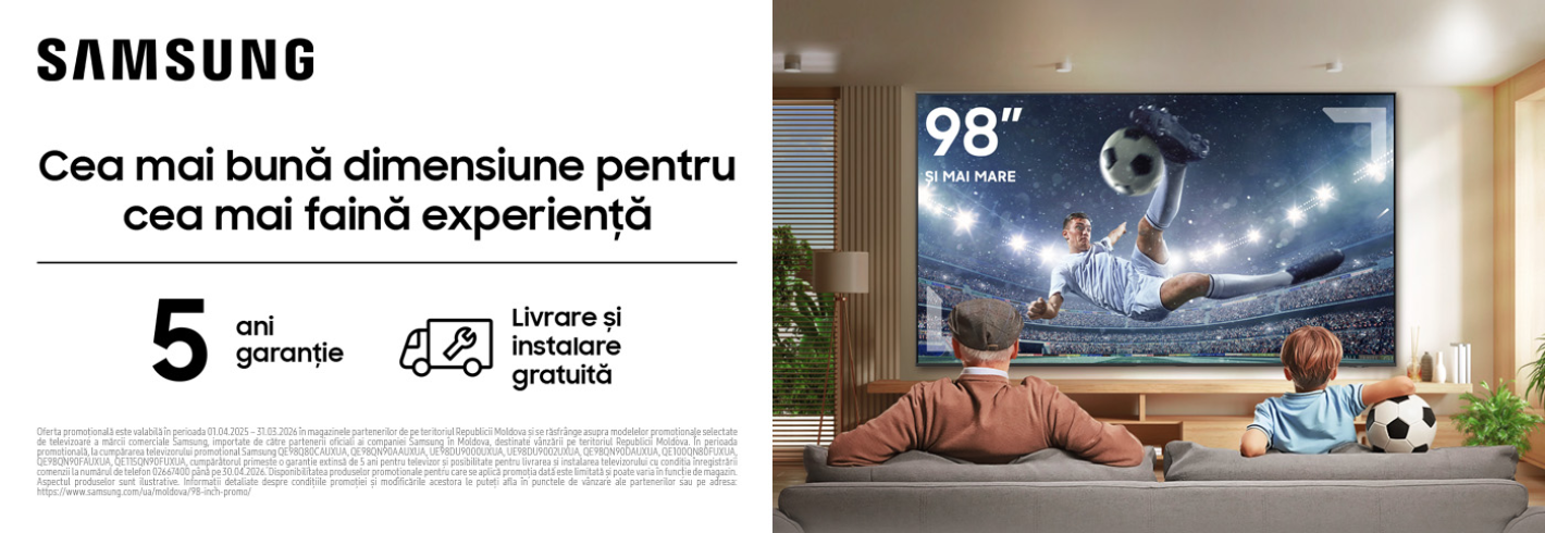 TV Samsung: cea mai bună dimensiune = cea mai faină experiență!