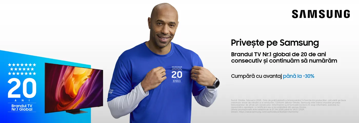 De 20 de ani, privești lumea prin Samsung!
