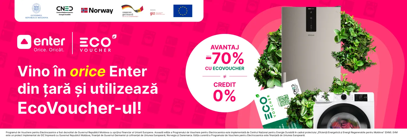 Utilizează-ți eficient Ecovoucher-ul la Enter!