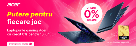 Bucură-te de credit 0% pentru laptopurile gaming Acer și ia-ți acum favoritul!