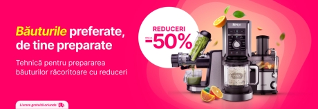 Profită de până la 50% reduceri la tehnică pentru prepararea băuturilor răcoritoare!