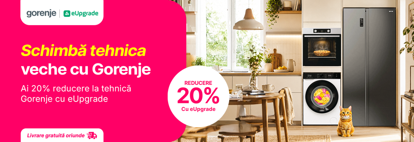 Beneficiază acum de 20% reducere la tehnică Gorenje!
