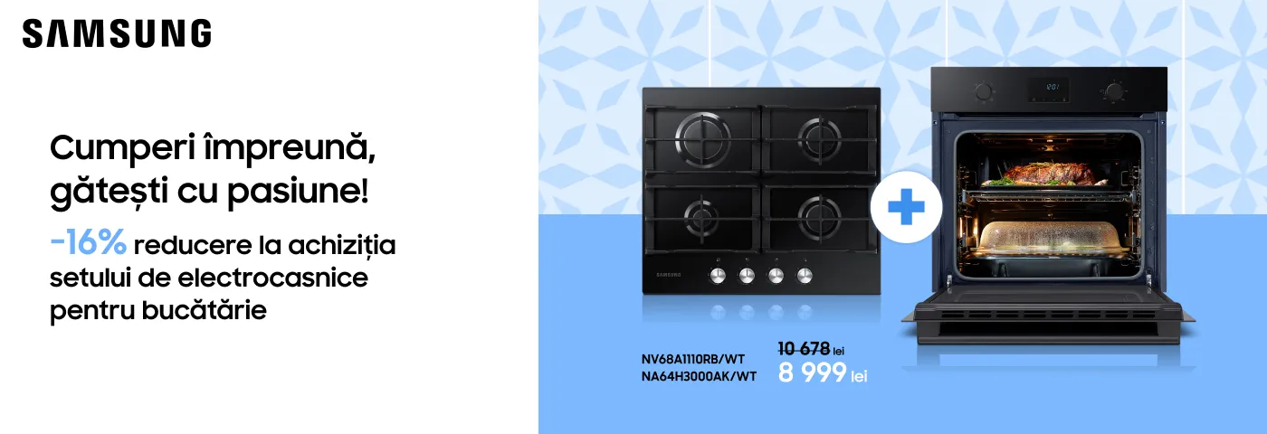 Setul de electrocasnice Samsung acum disponibil cu super preț!