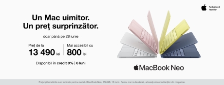 Prinde oferta avantajoasă la MacBook-ul preferat!