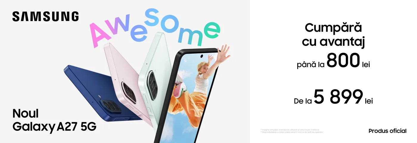 Galaxy A27 - stilat, puternic și pur și simplu universal!