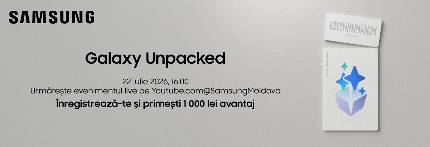Cu Enter, ai un avantaj de 1 000 lei la noile produse Samsung!