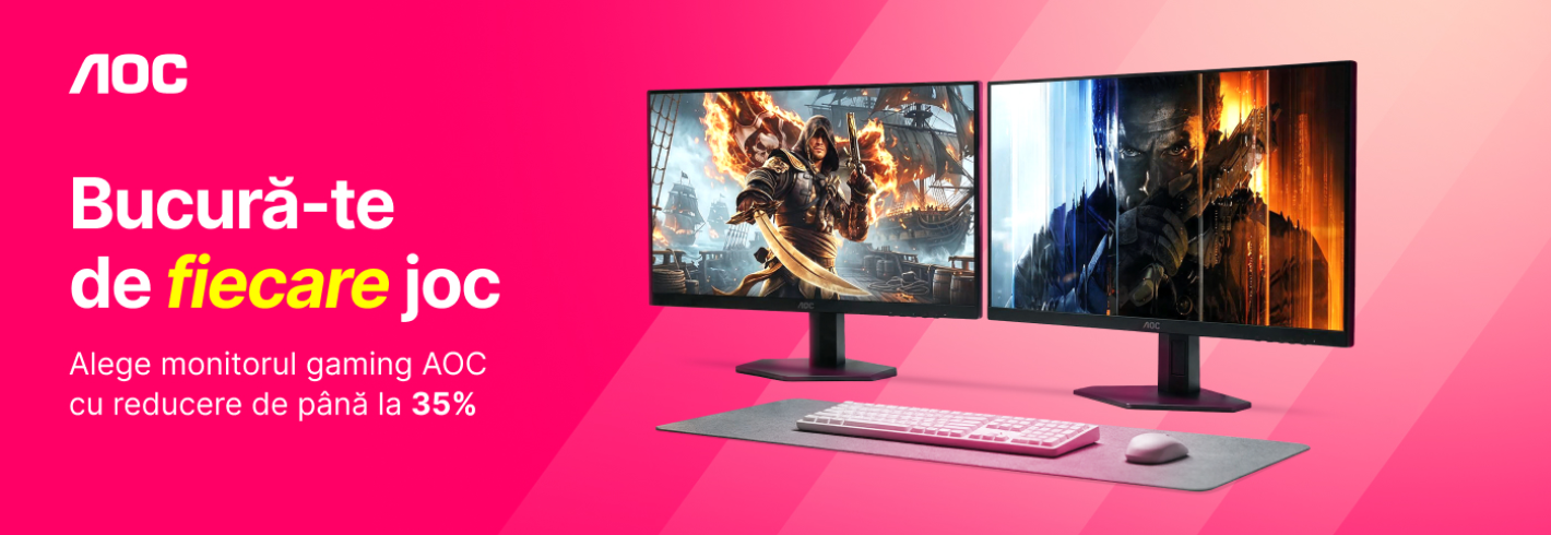 Descoperă monitoarele gaming AOC!