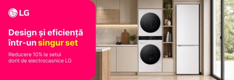 Combină electrocasnicele LG și beneficiază de reducere la set!