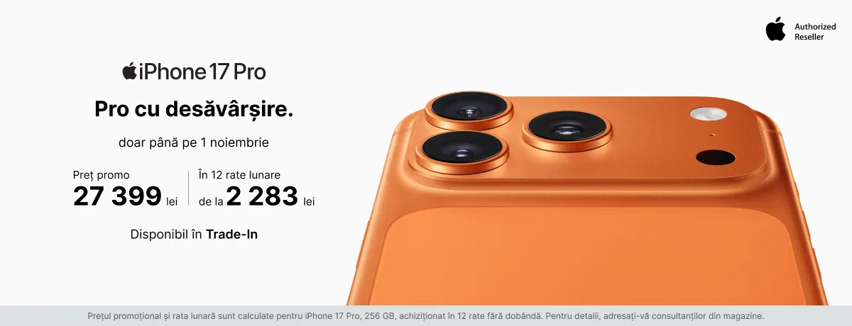 Pro cu desăvârșire! Alege-ți iPhone-ul preferat cu preț special!
